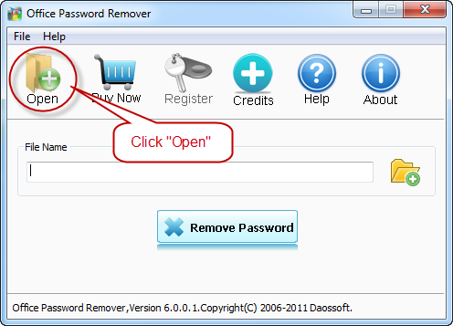Open the lost excel password file