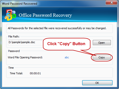 Successfully recover Office document's Password