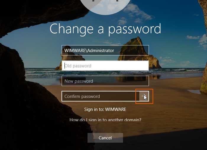 choose a new password