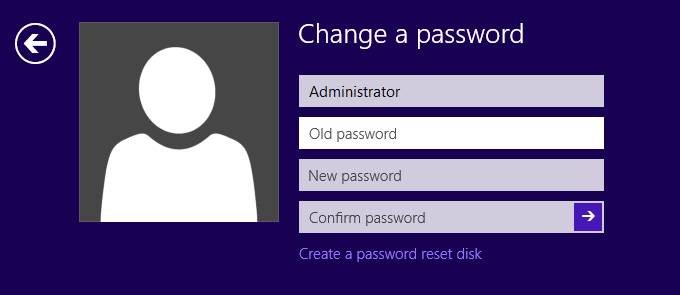 Old password