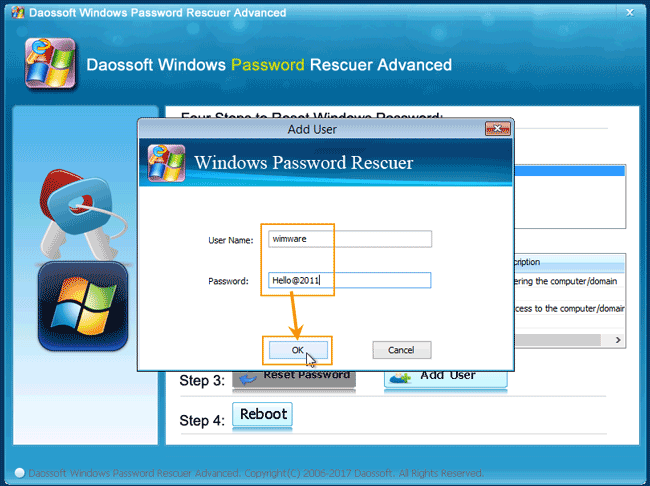 add new domain admin user account