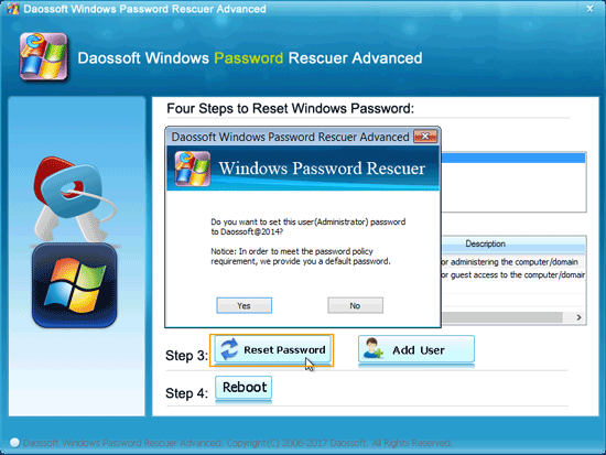 recover local administrator password
