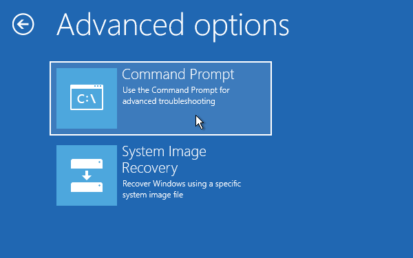 Choose Command Prompt option