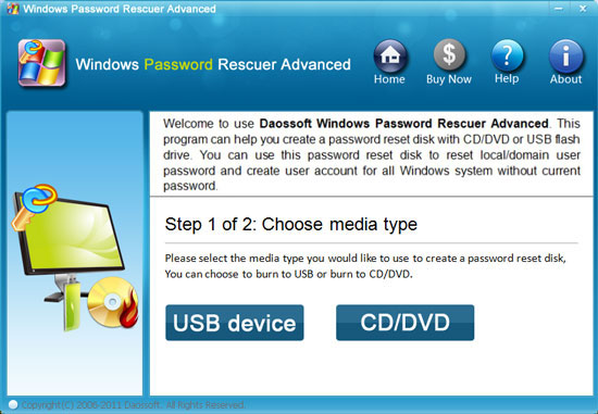 create Windows server 2008 password recovery disk