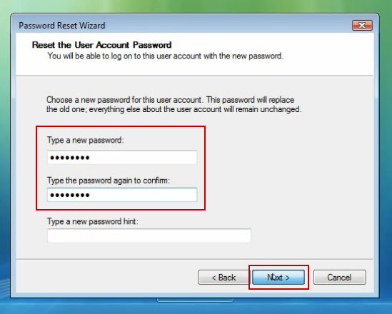Reset windows vista ultimate password