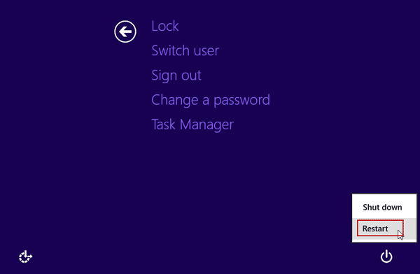 use new password to unlock hp laptop windows 8.1